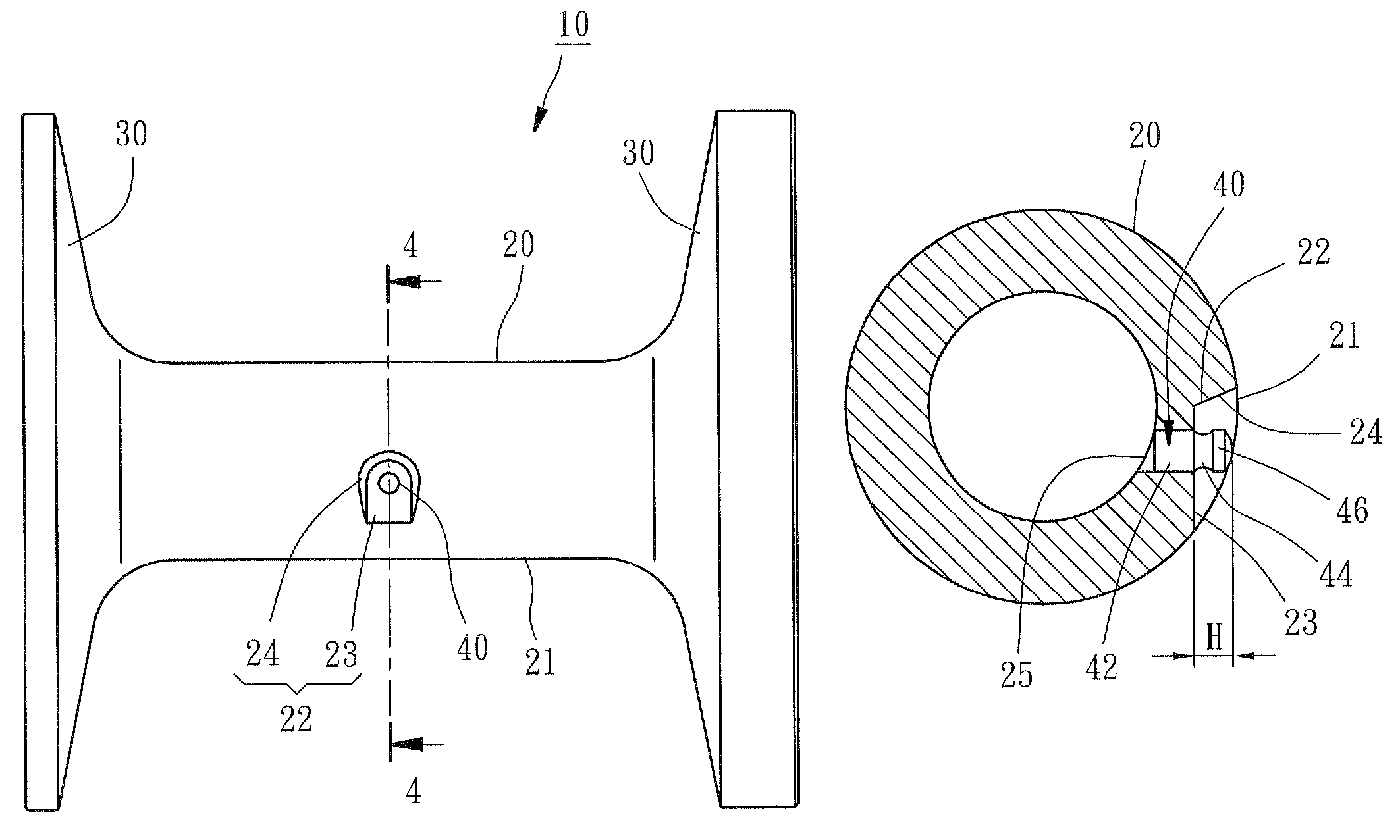 Spool for fishing reel