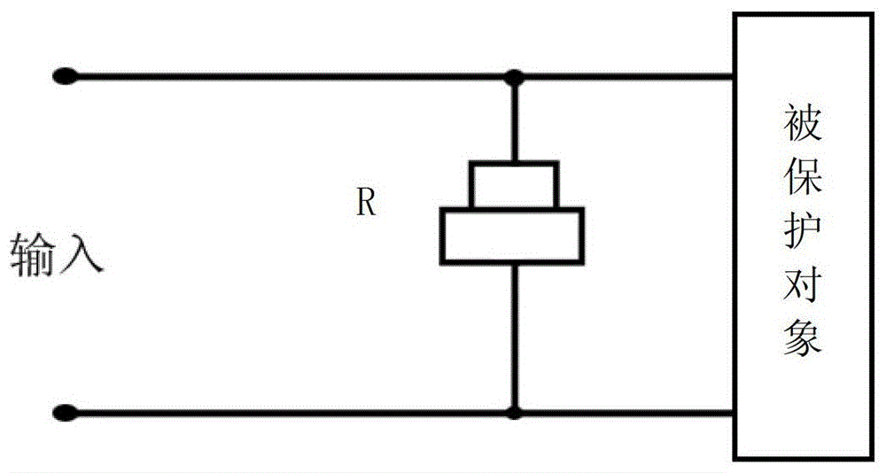 Composite varistor overvoltage protection circuit