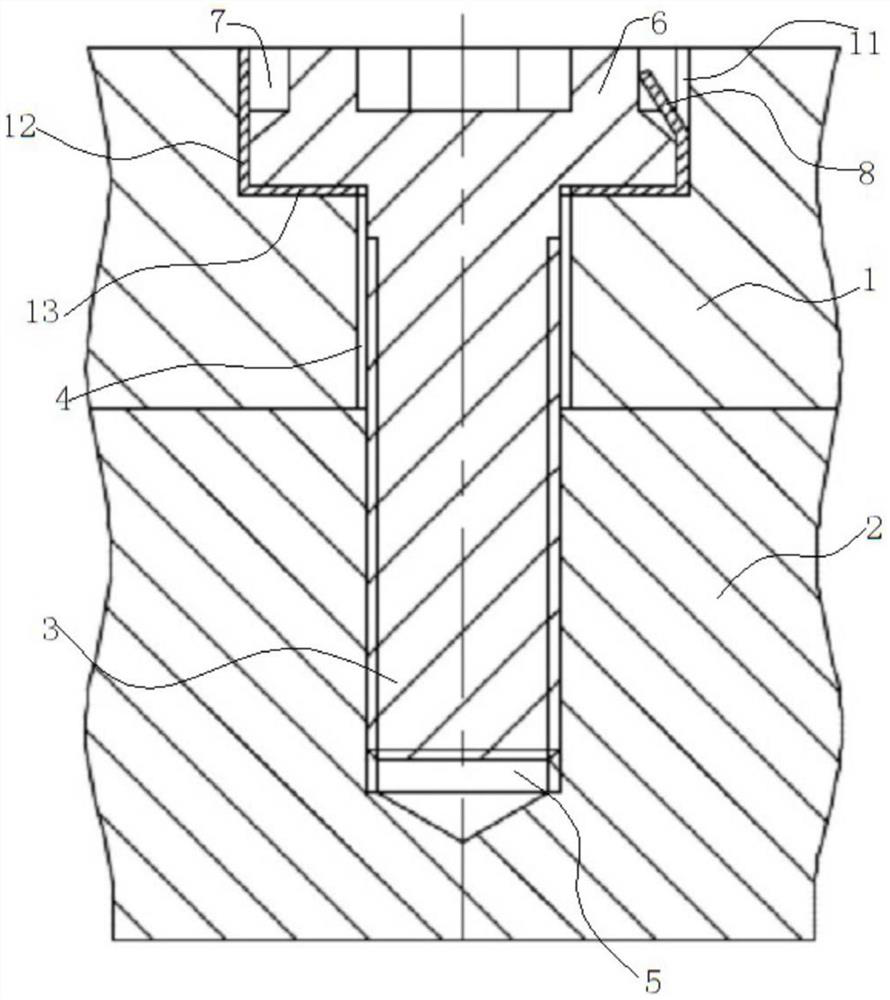 Thread stop structure