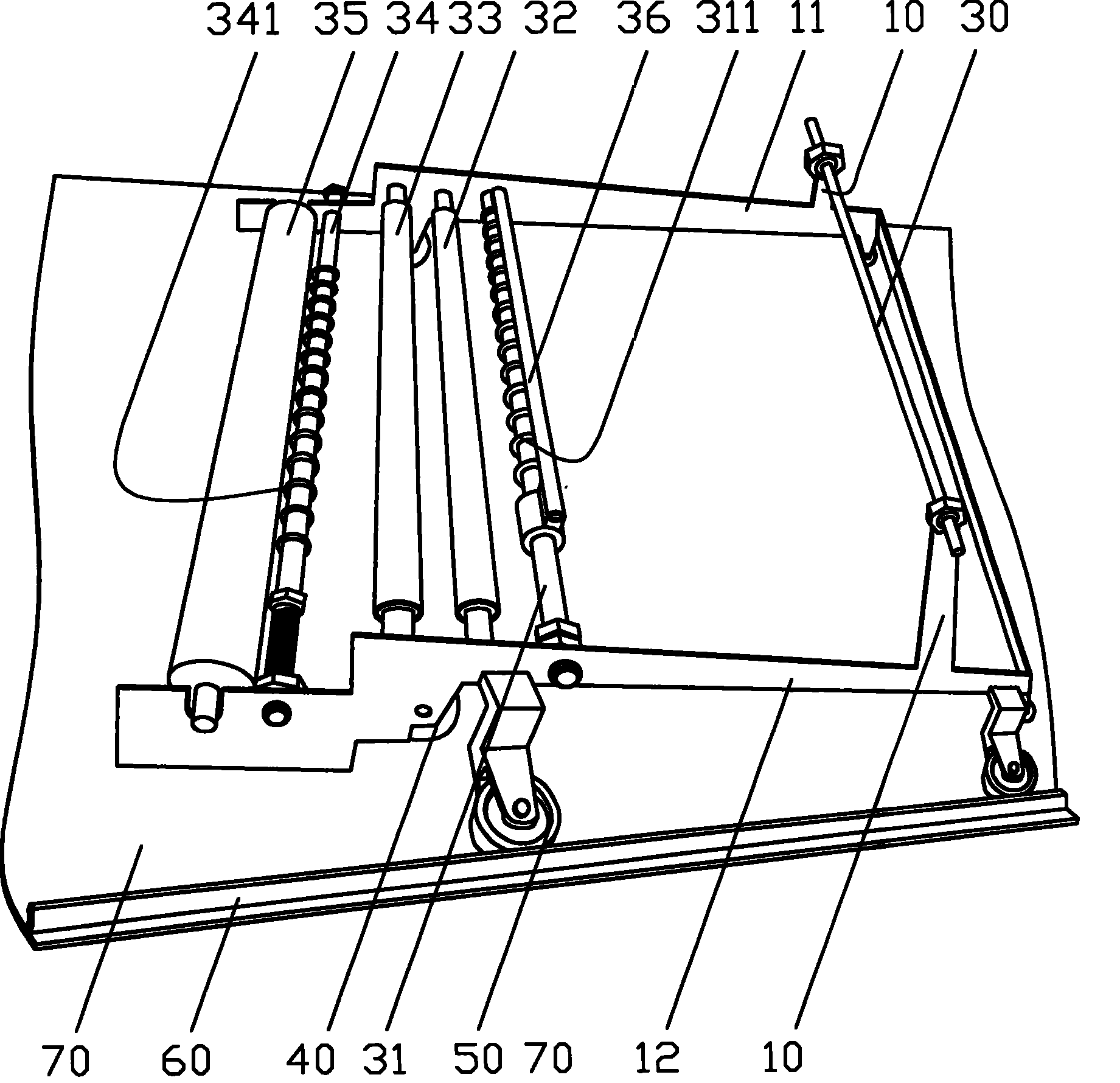 Semiautomatic ribbon spreading machine and its spreading technology