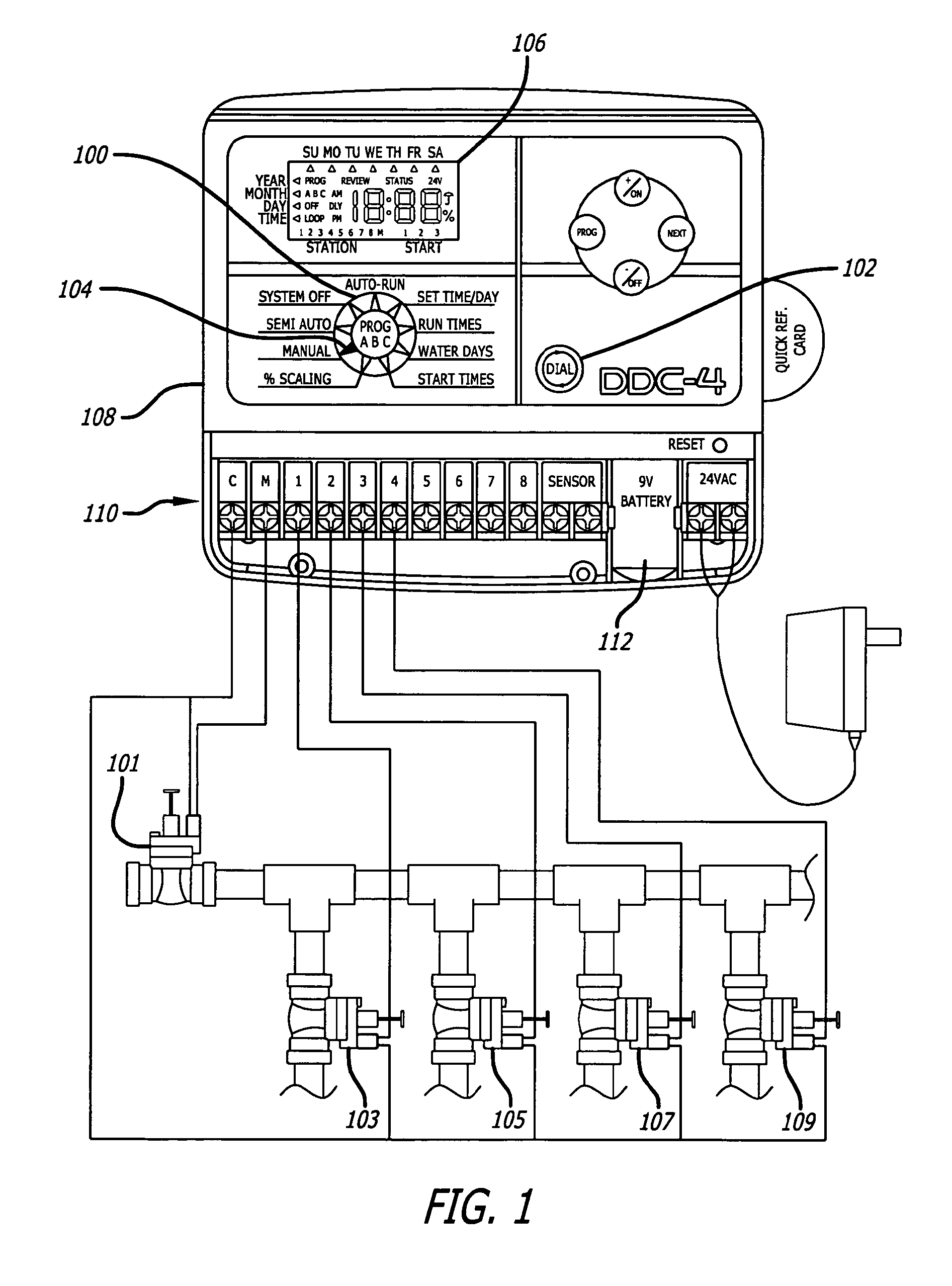 Virtual Dial Irrigation Controller