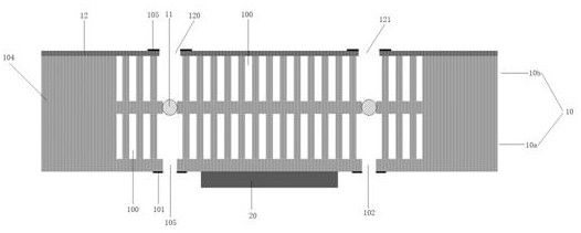 A forced convection micro-channel cooling structure, manufacturing method and electronic device