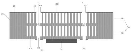 A forced convection micro-channel cooling structure, manufacturing method and electronic device