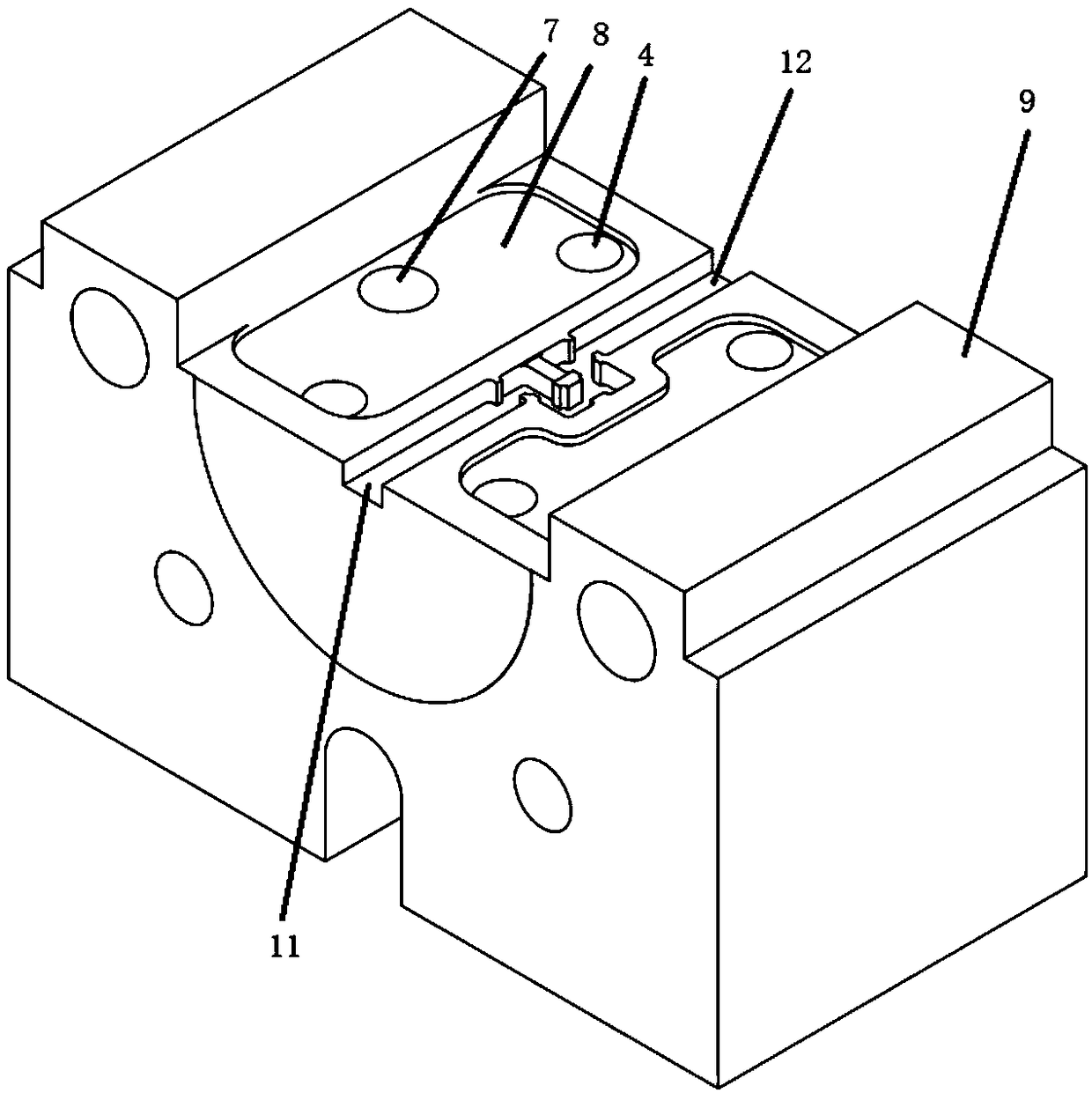 Terahertz quasi-elliptical waveguide filter that is easy to implement by CNC