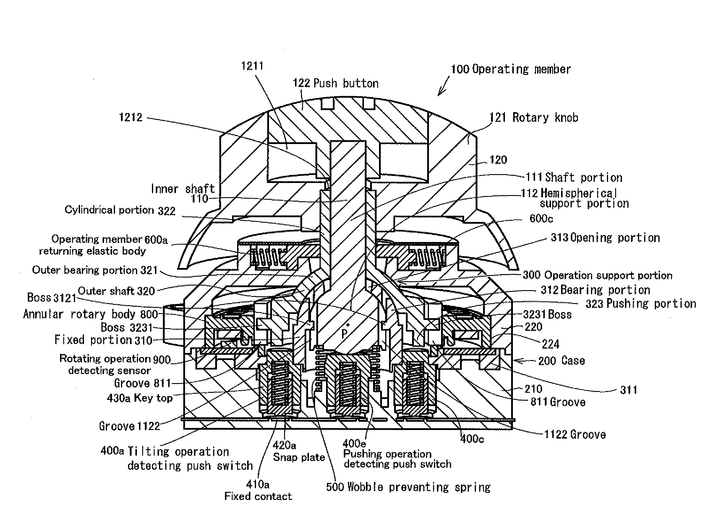 Compound operation input device