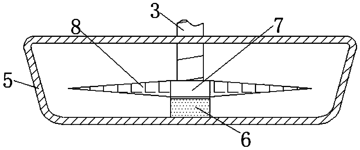 Flour quantitative extraction and anti-caking device for cooked wheaten food making