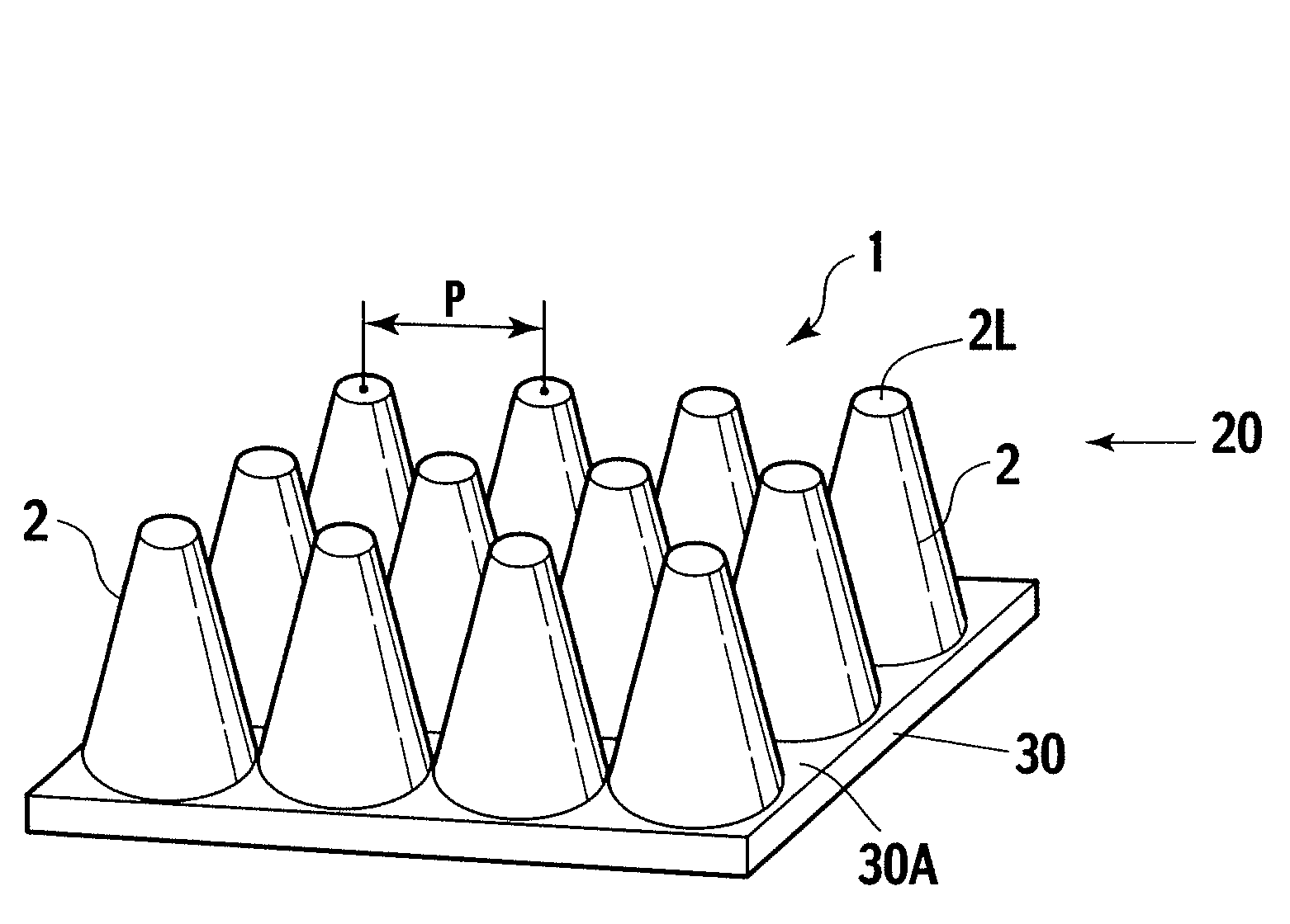 Antireflective structure and antireflective molded body