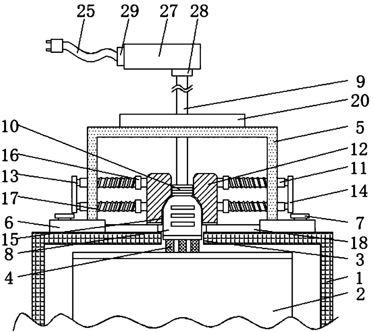 Disconnection-prevention computer main unit external power source plugin rapid to assemble and disassemble