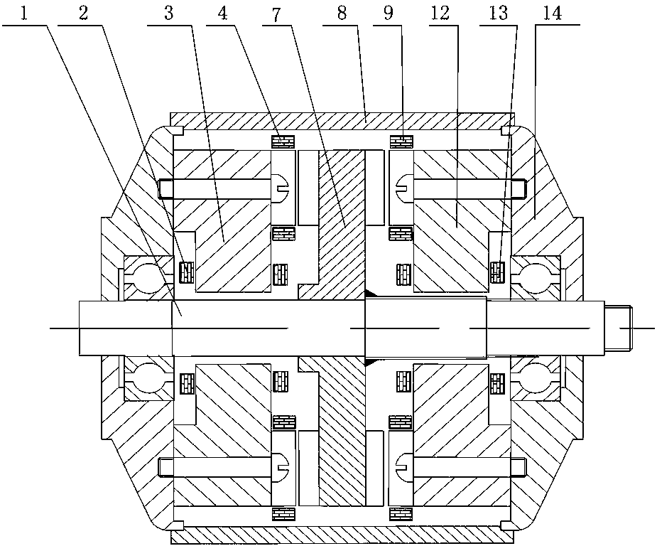 A reluctance disc motor