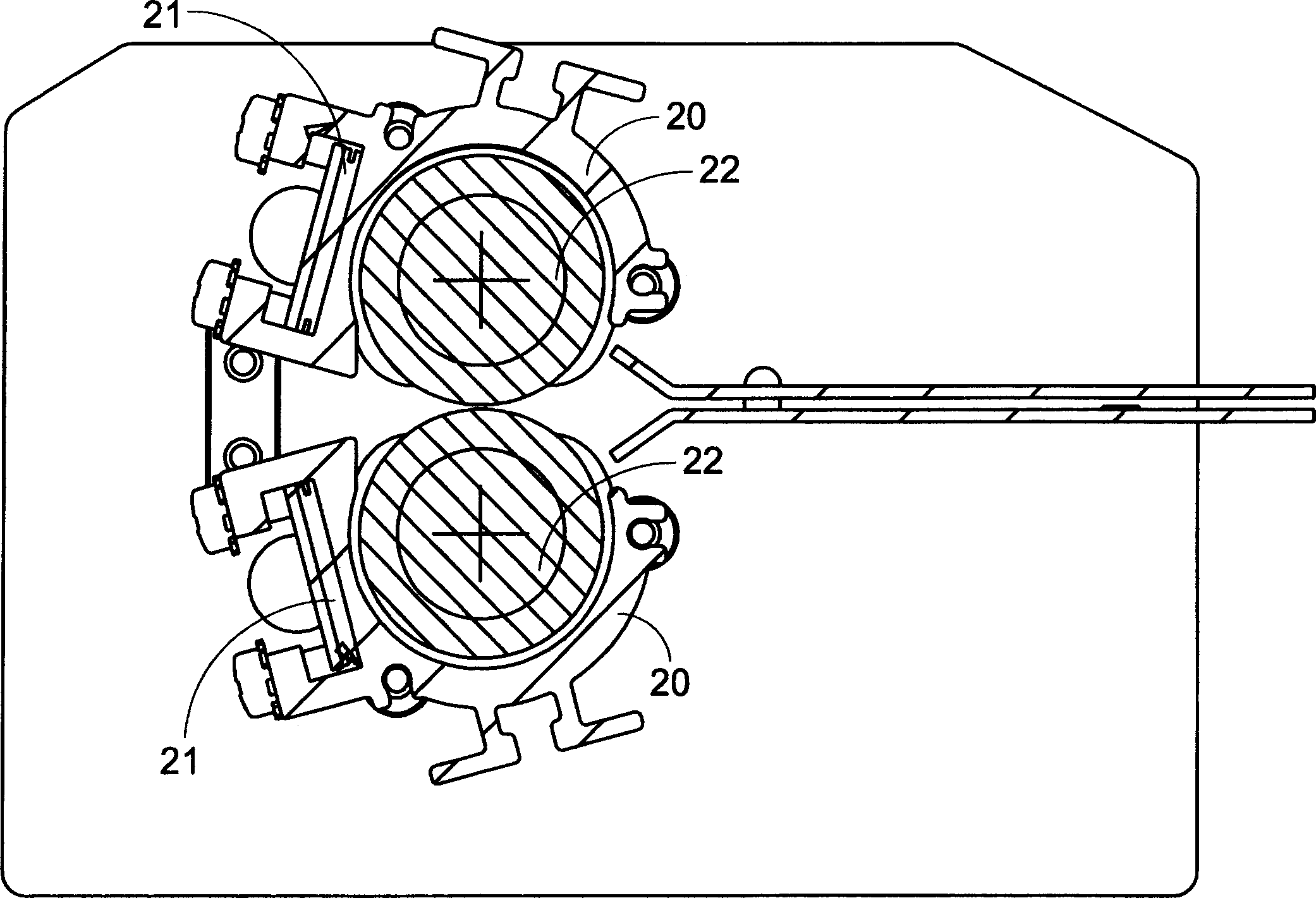 Sheet hot sealing device with heat insulating hood