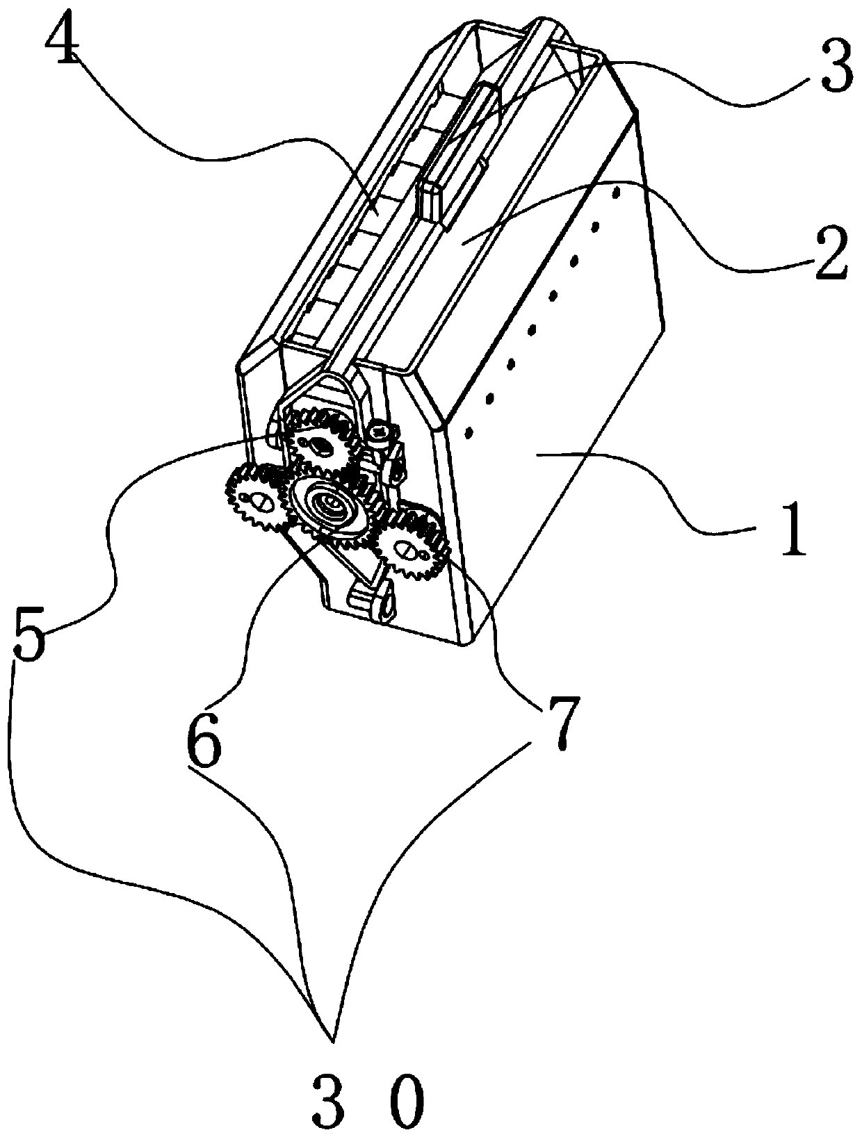 Invisible air outlet of automobile