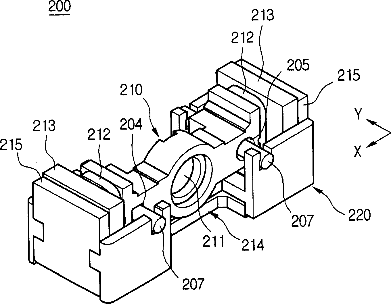 Spherical aberration compensation actuator and optical pickup system