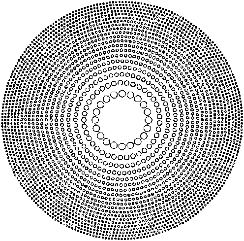 Large area photon sieve