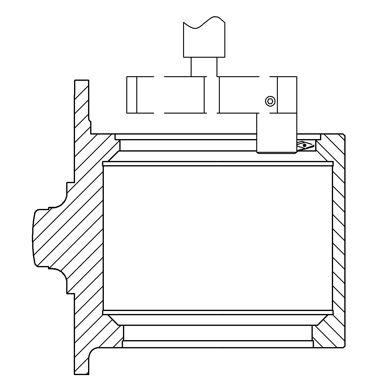 Rough and fine boring device for processing cutter bar with step holes at two ends