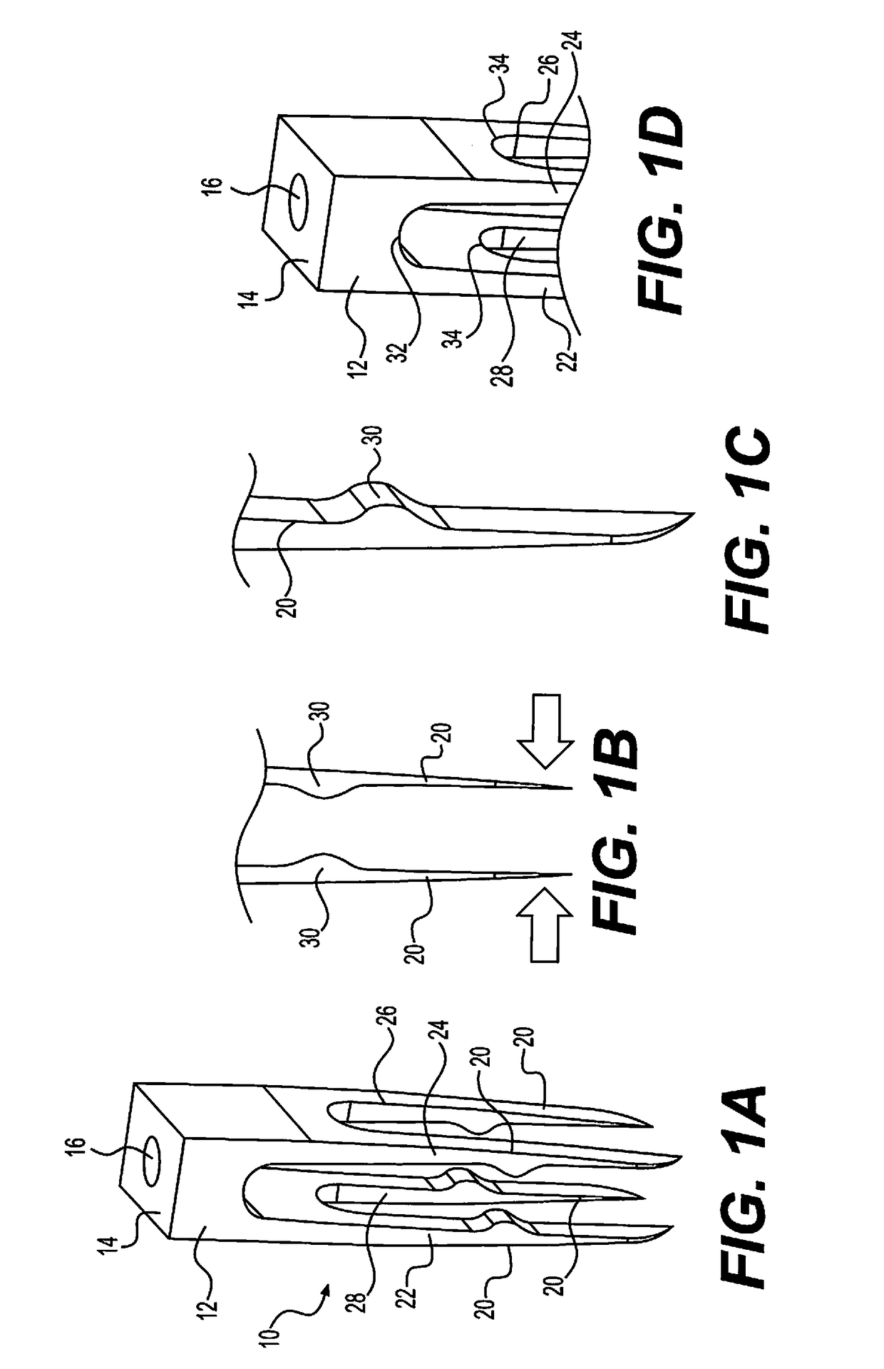 Devices and methods for temporary mounting of parts to bone