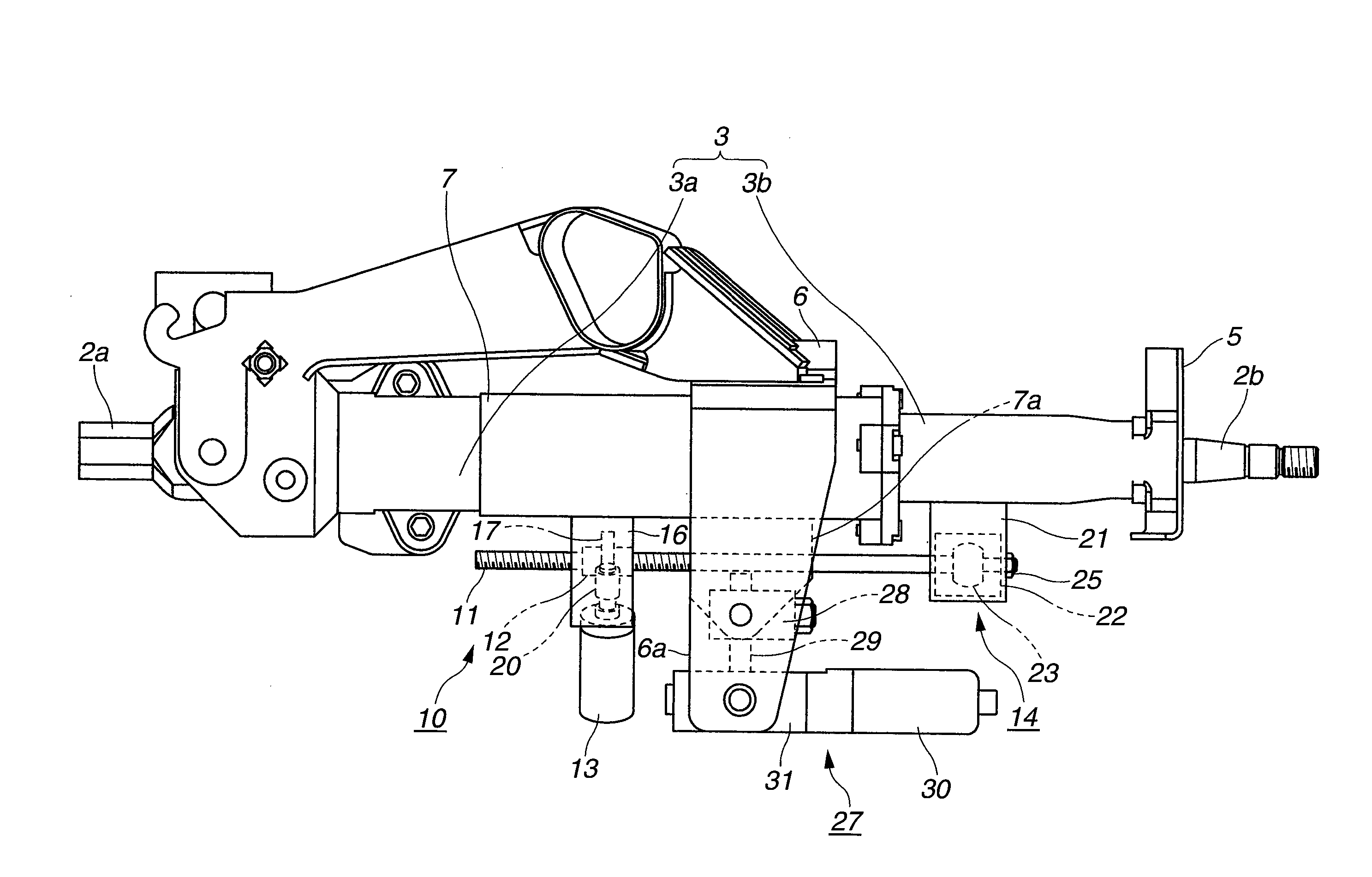 Electric telescopic steering apparatus