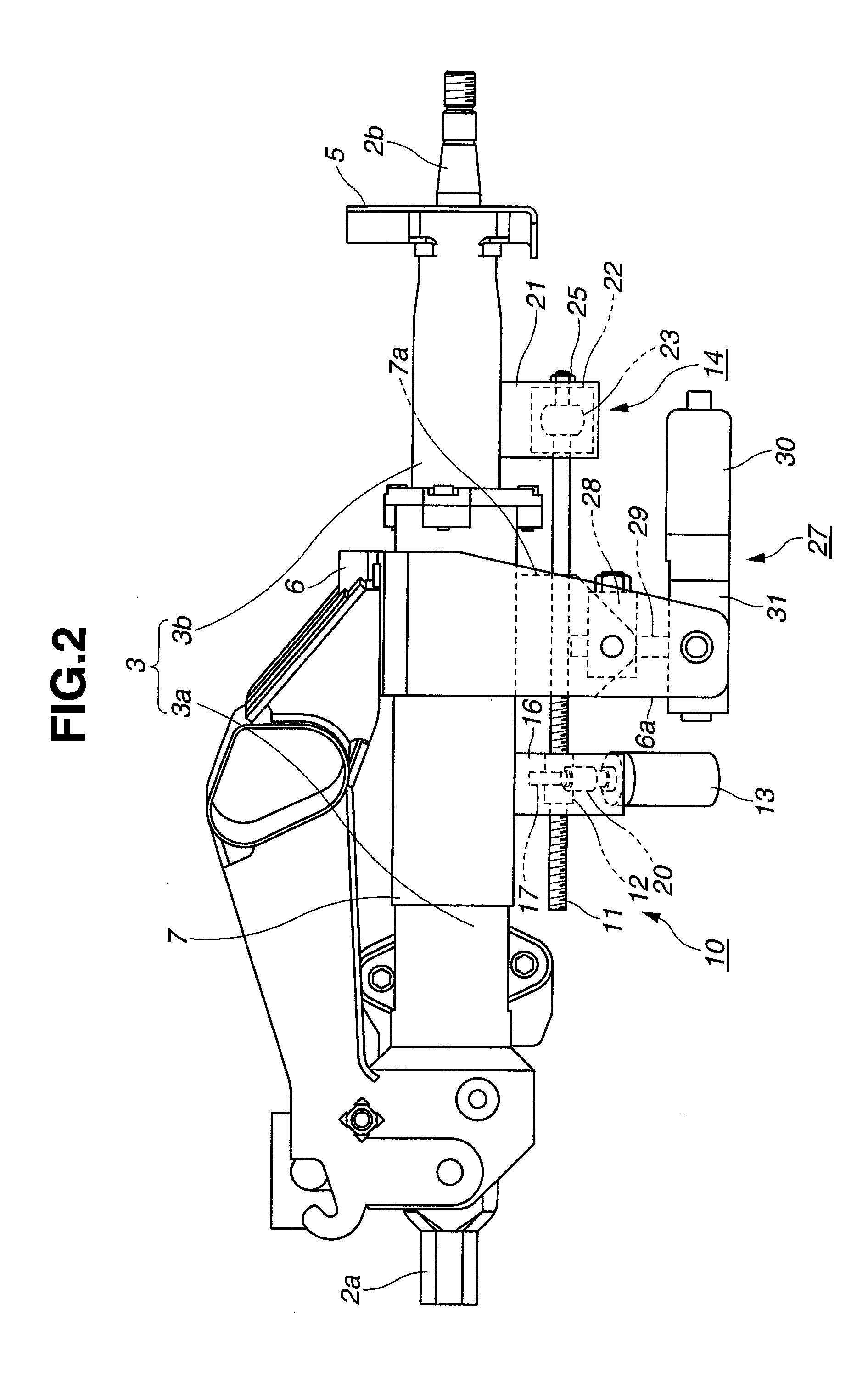 Electric telescopic steering apparatus