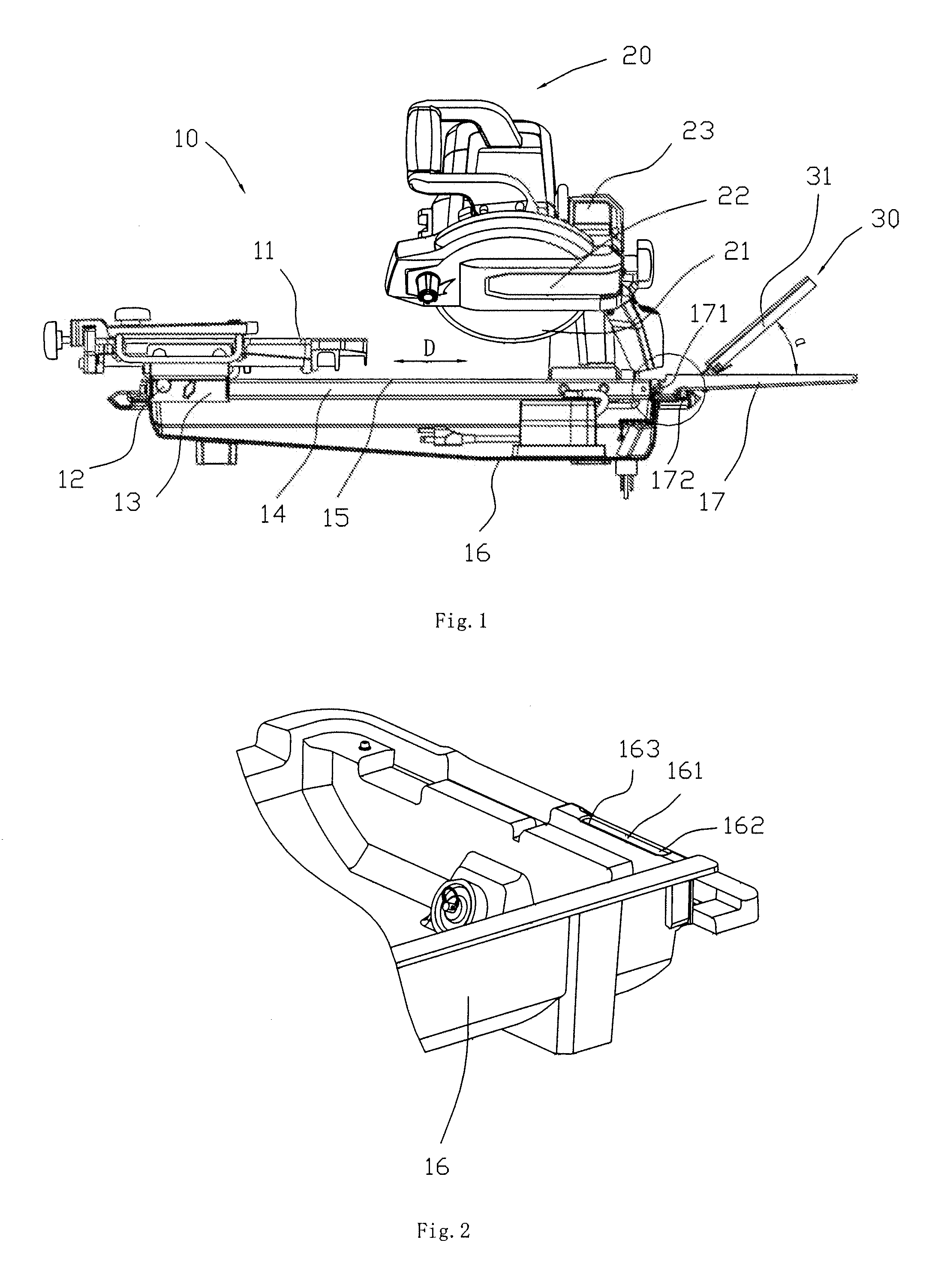 Cutting machine for stone materials