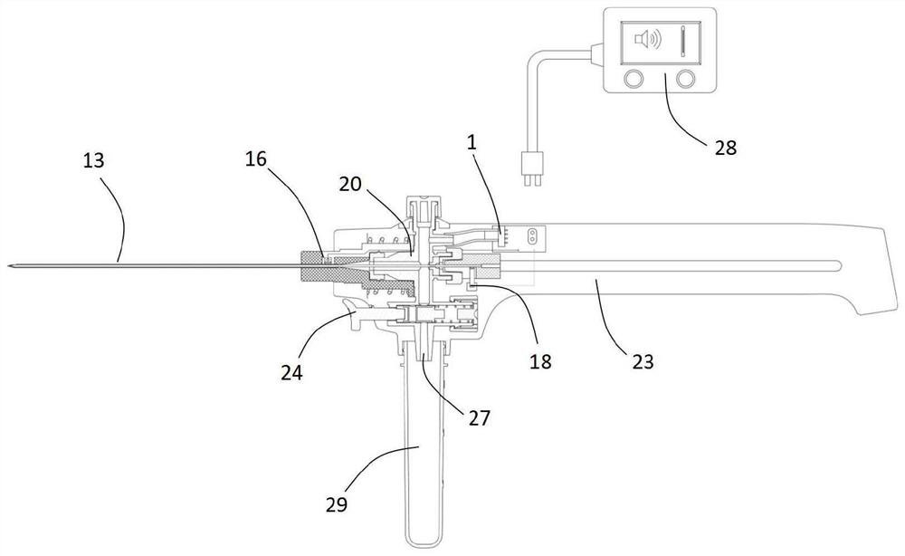 Lumbar puncture needle with puncture depth feedback and real-time cerebrospinal fluid pressure monitoring functions