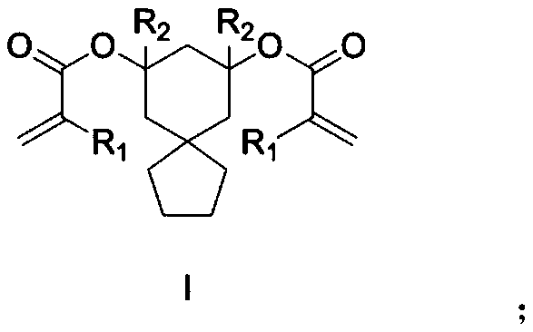 Photoresist resin monomer synthesized from spiro[2.5] decane-6, 8-diketone and synthesis method thereof