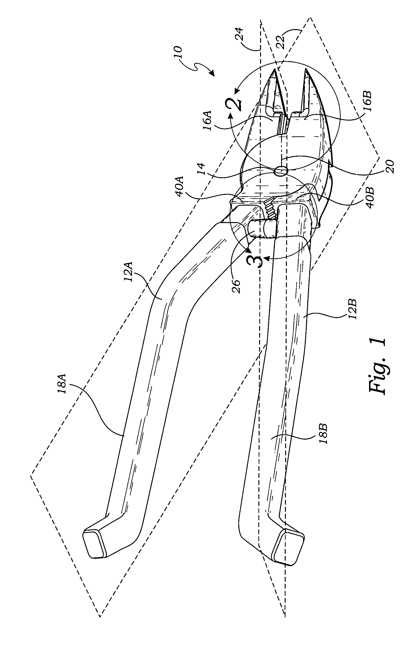 Hand tool for extracting a fastener from a material