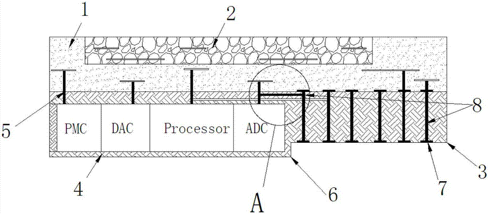 Integrated system fingerprint chip packaging structure and fingerprint module