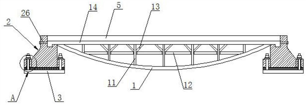 Fish-bellied crane beam