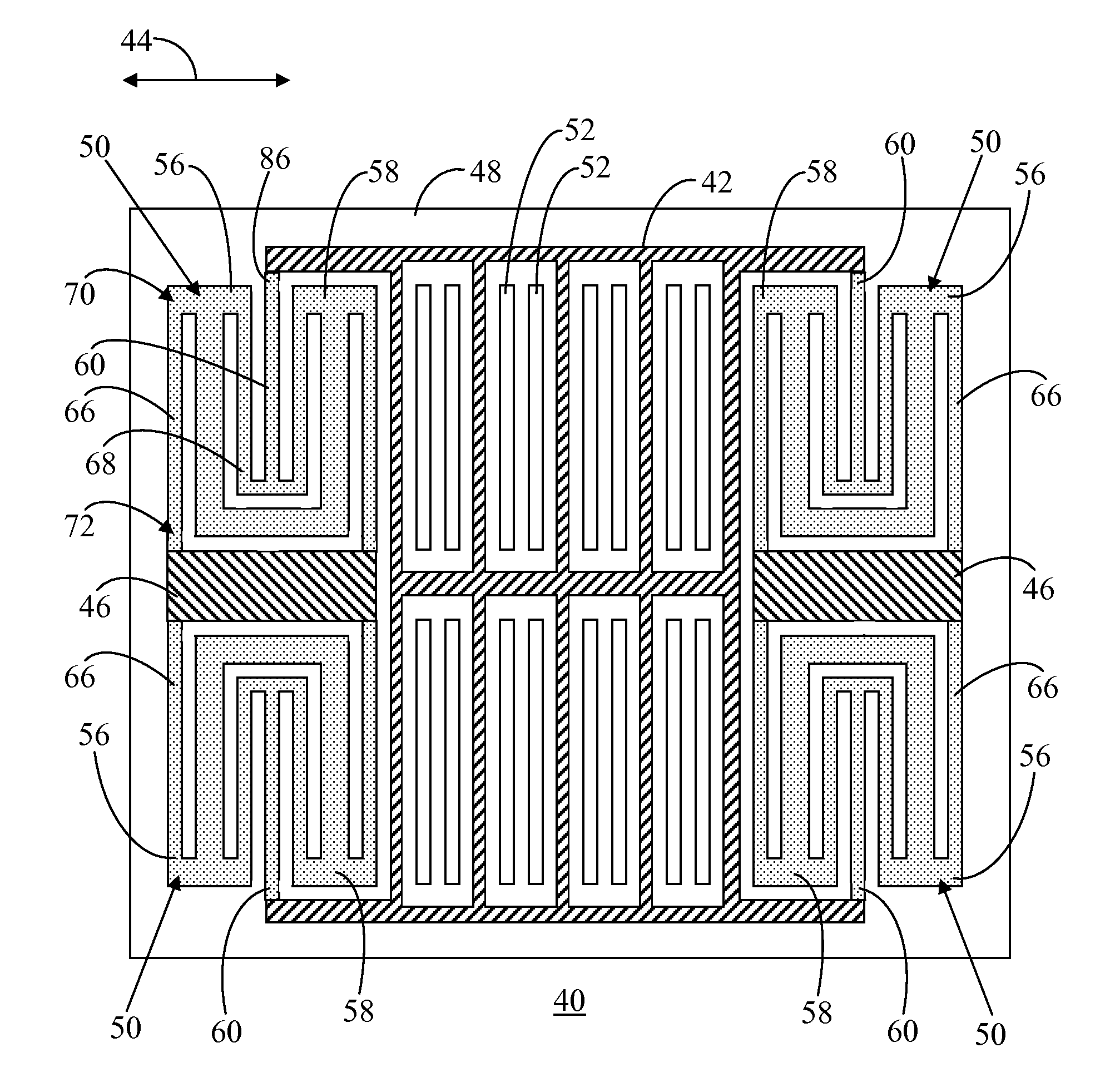 Spring member for use in a microelectromechanical systems sensor