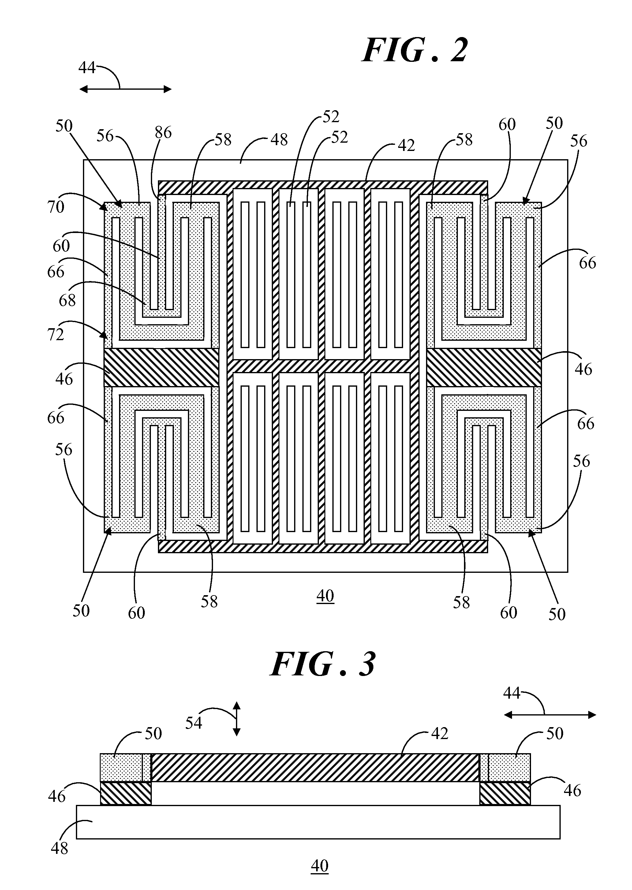 Spring member for use in a microelectromechanical systems sensor