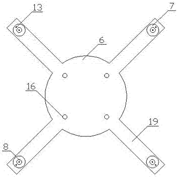 Soil foundation star-shaped arm end multi-cable anti-uplift foundation and construction method thereof