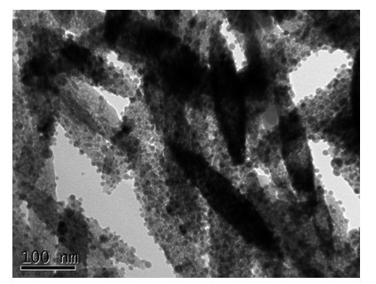 Preparation method of load-type silver nano-composite material