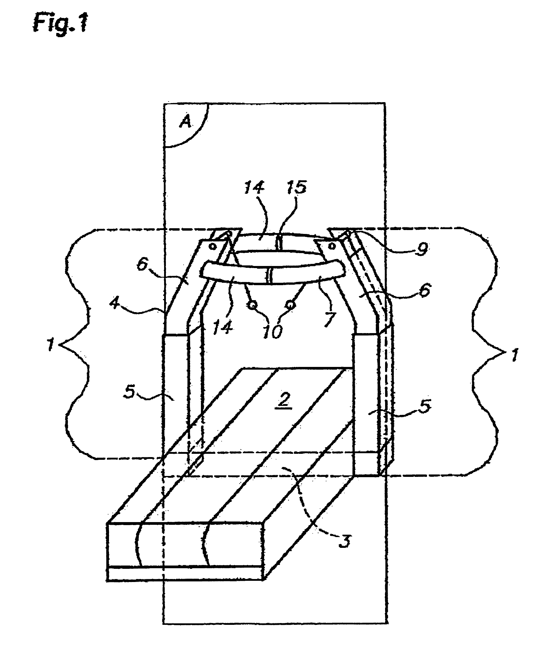 Device for the reeducation of motory deficiencies, particularly deficiencies when walking, in patients