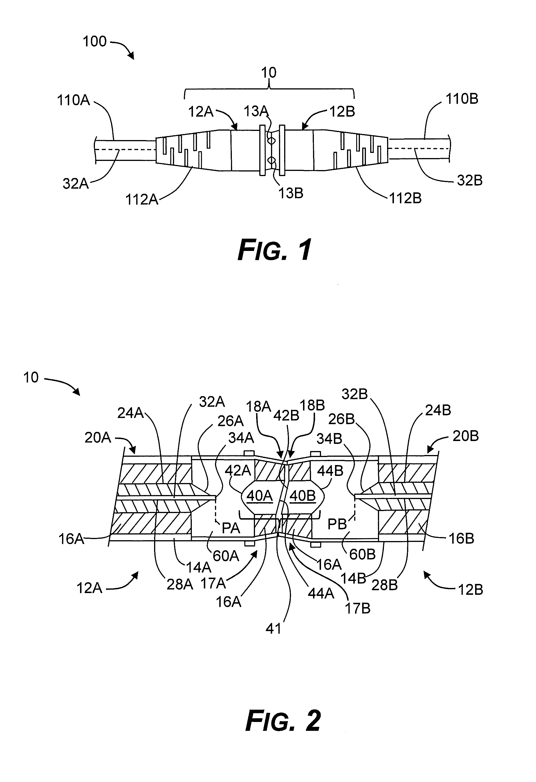 Optical connector with lenses having opposing angled planar surfaces