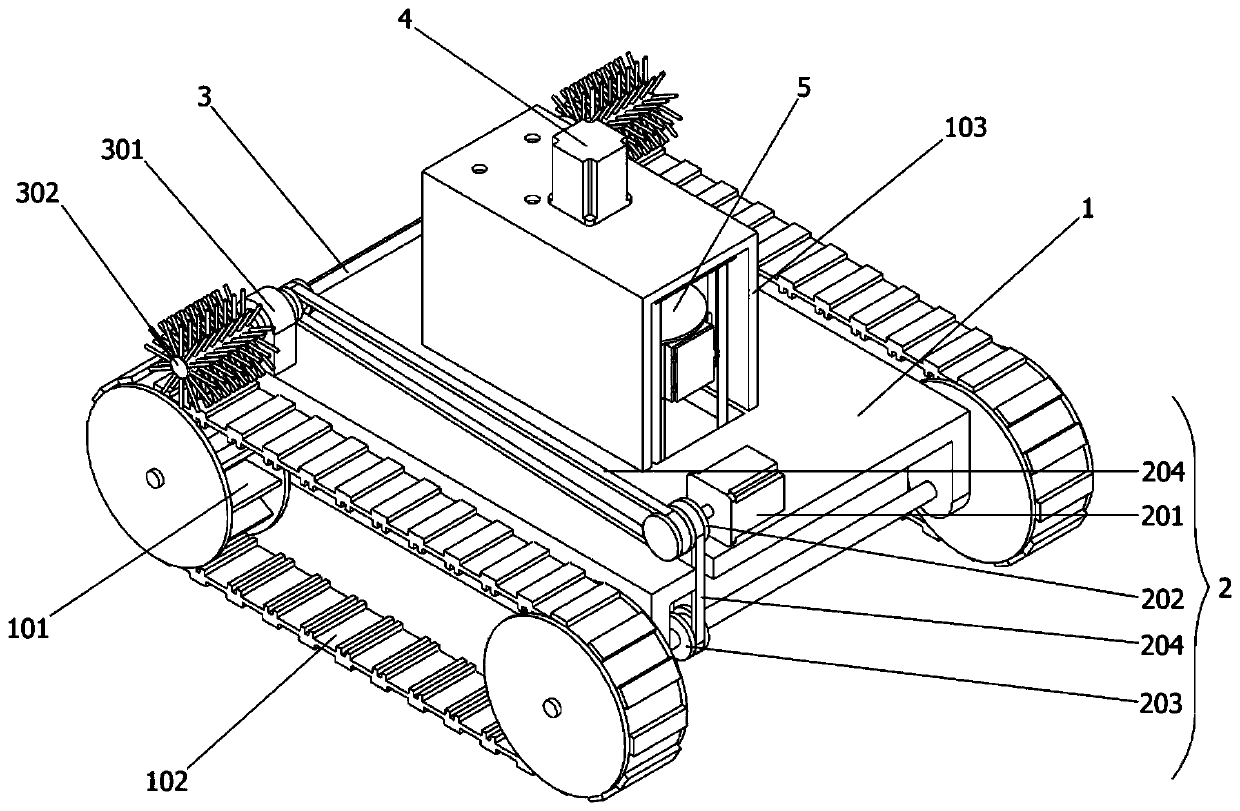 Environment detection robot sampling device