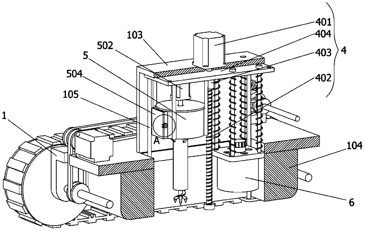 Environment detection robot sampling device