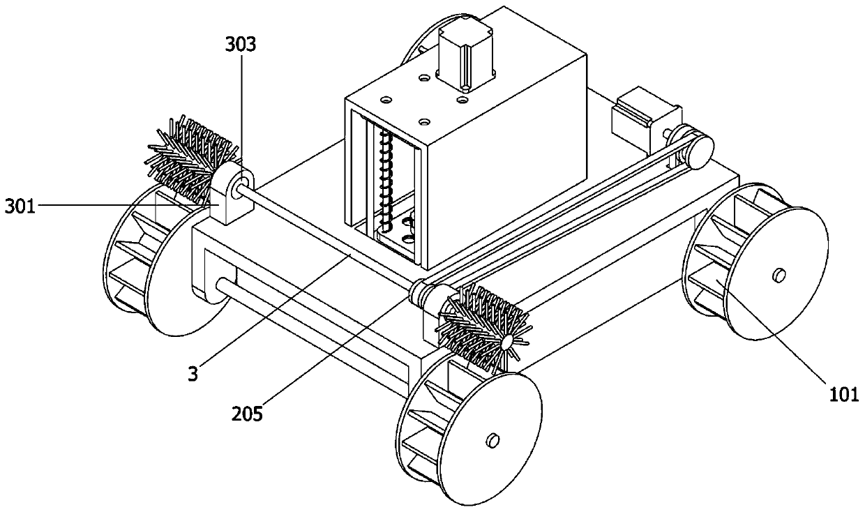 Environment detection robot sampling device