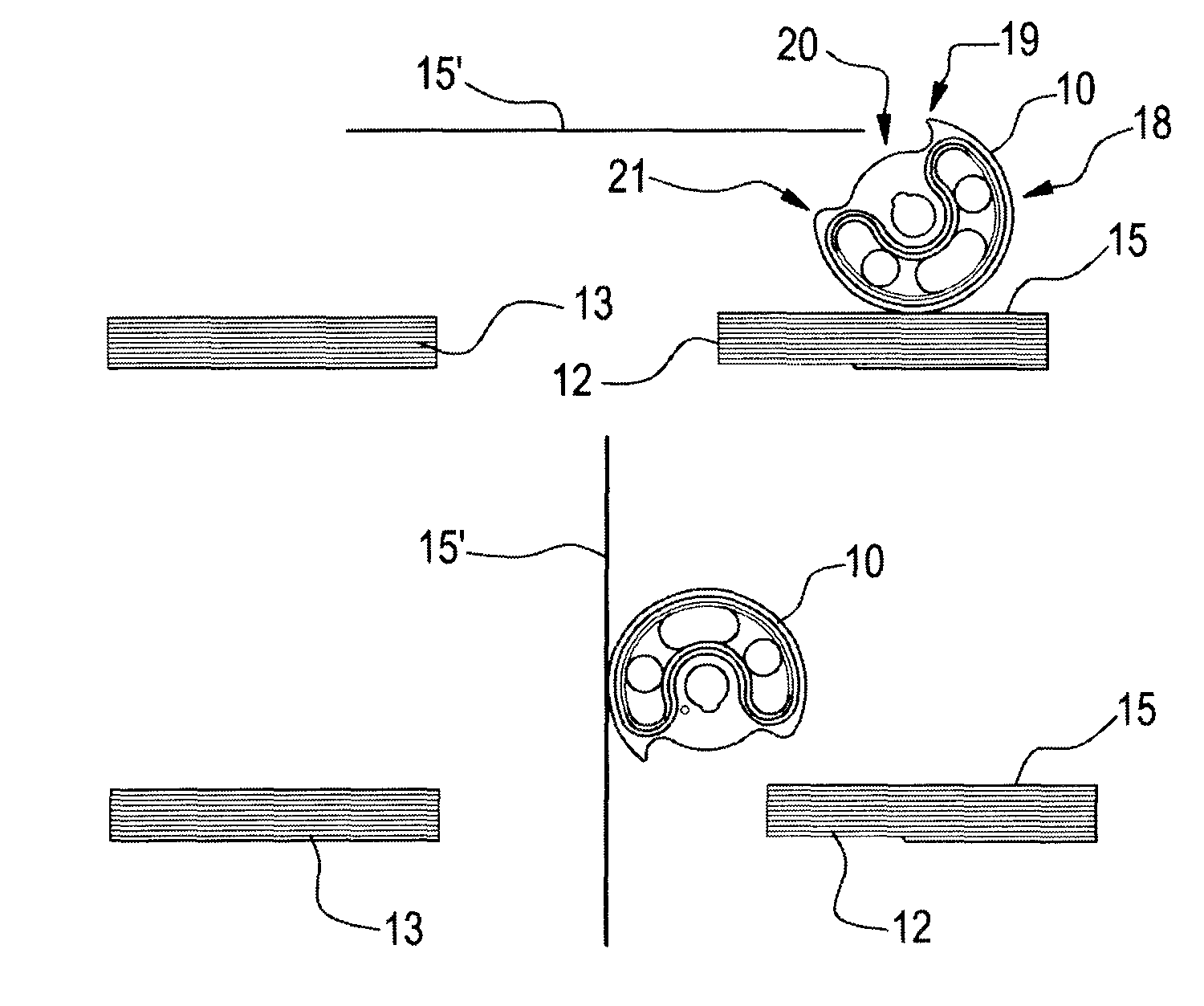 Method and apparatus for wrapping a stack with a wrapping sheet