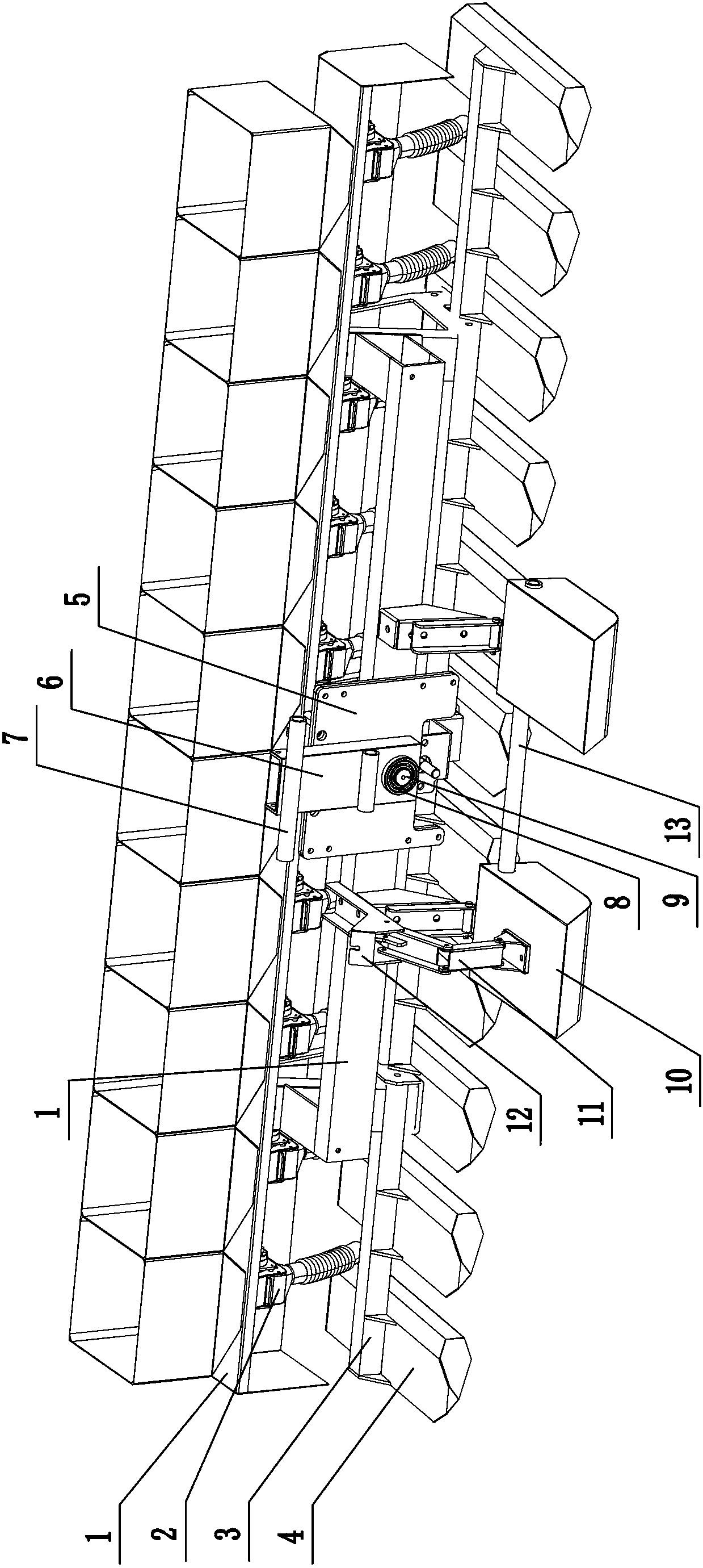 Profiling mechanism of rice direct seeder