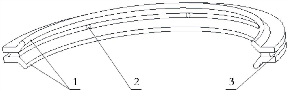 Oil storage double-lip sealing ring