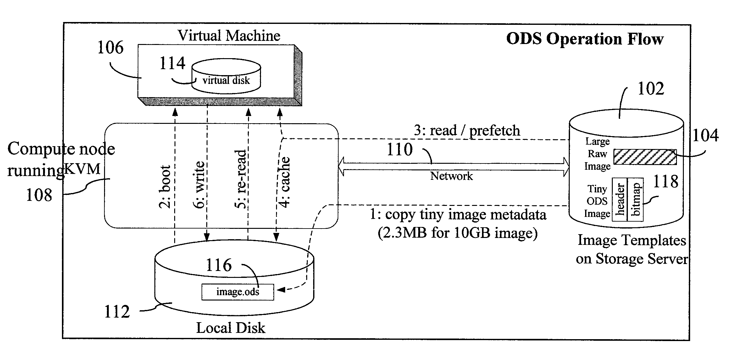 On demand virtual machine image streaming