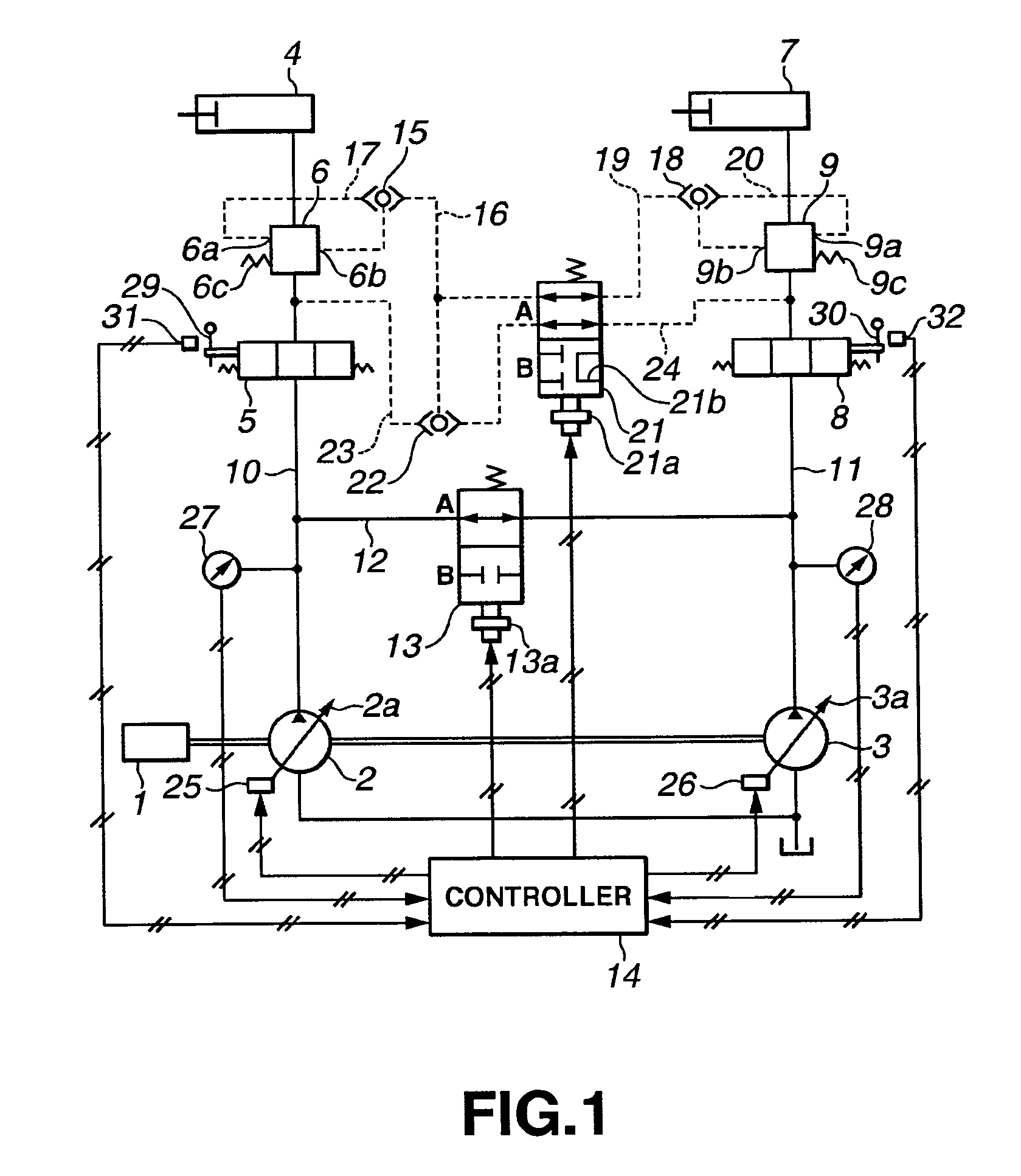 Hydraulic pressure control device of construction machine