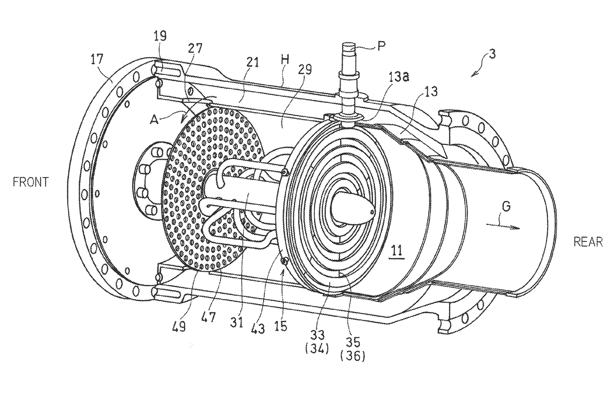 Combustion device for gas turbine engine