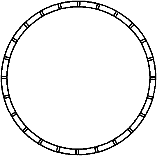 Improved structure of heater of czochralski crystal growing furnace