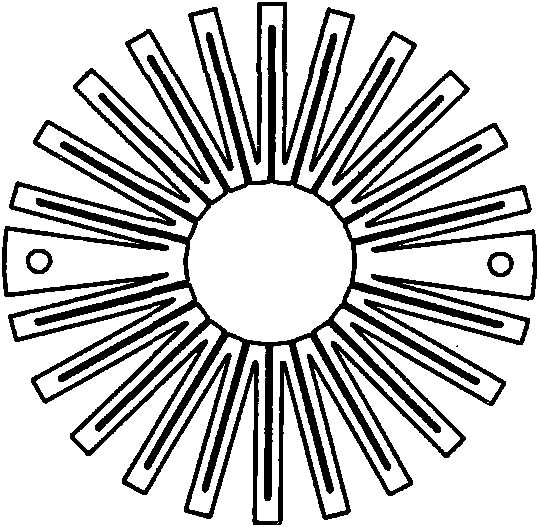 Improved structure of heater of czochralski crystal growing furnace