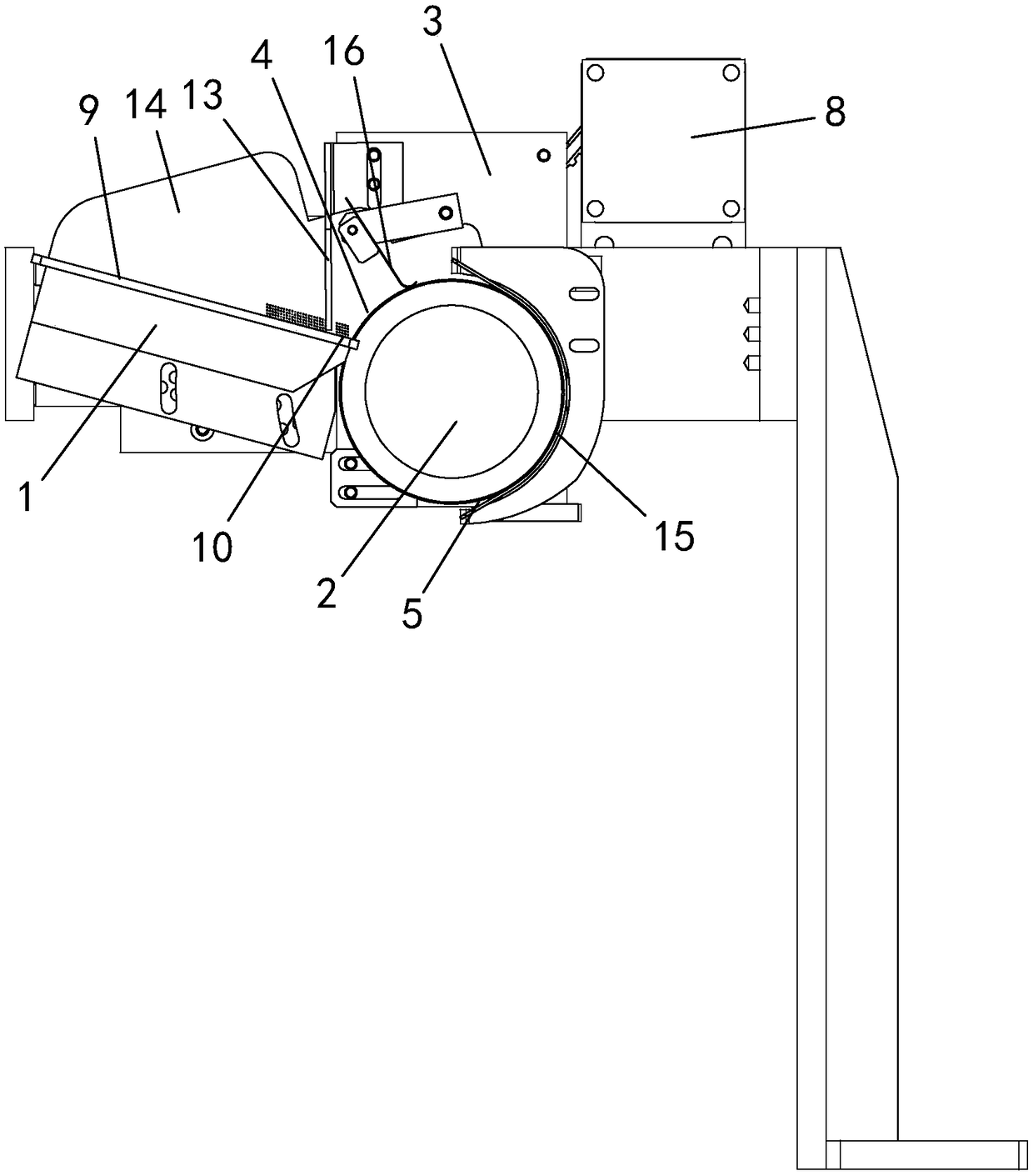 Automatic acupuncture needle falling device