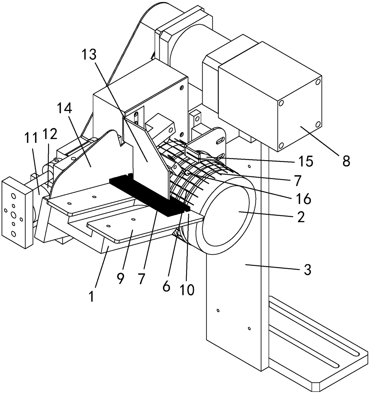 Automatic acupuncture needle falling device