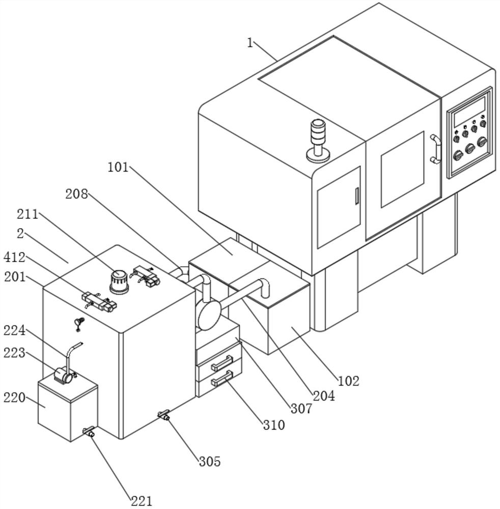 Efficient precision machine tool with waste liquid capable of being recycled