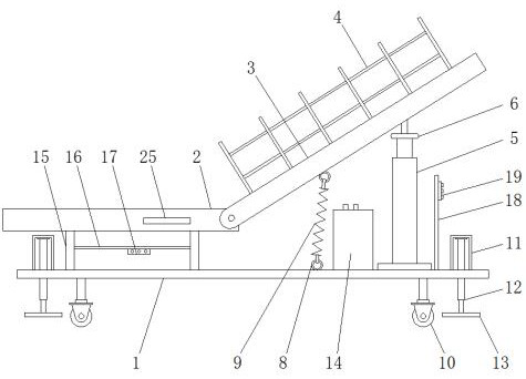 Warehouse logistics getting-off slideway device