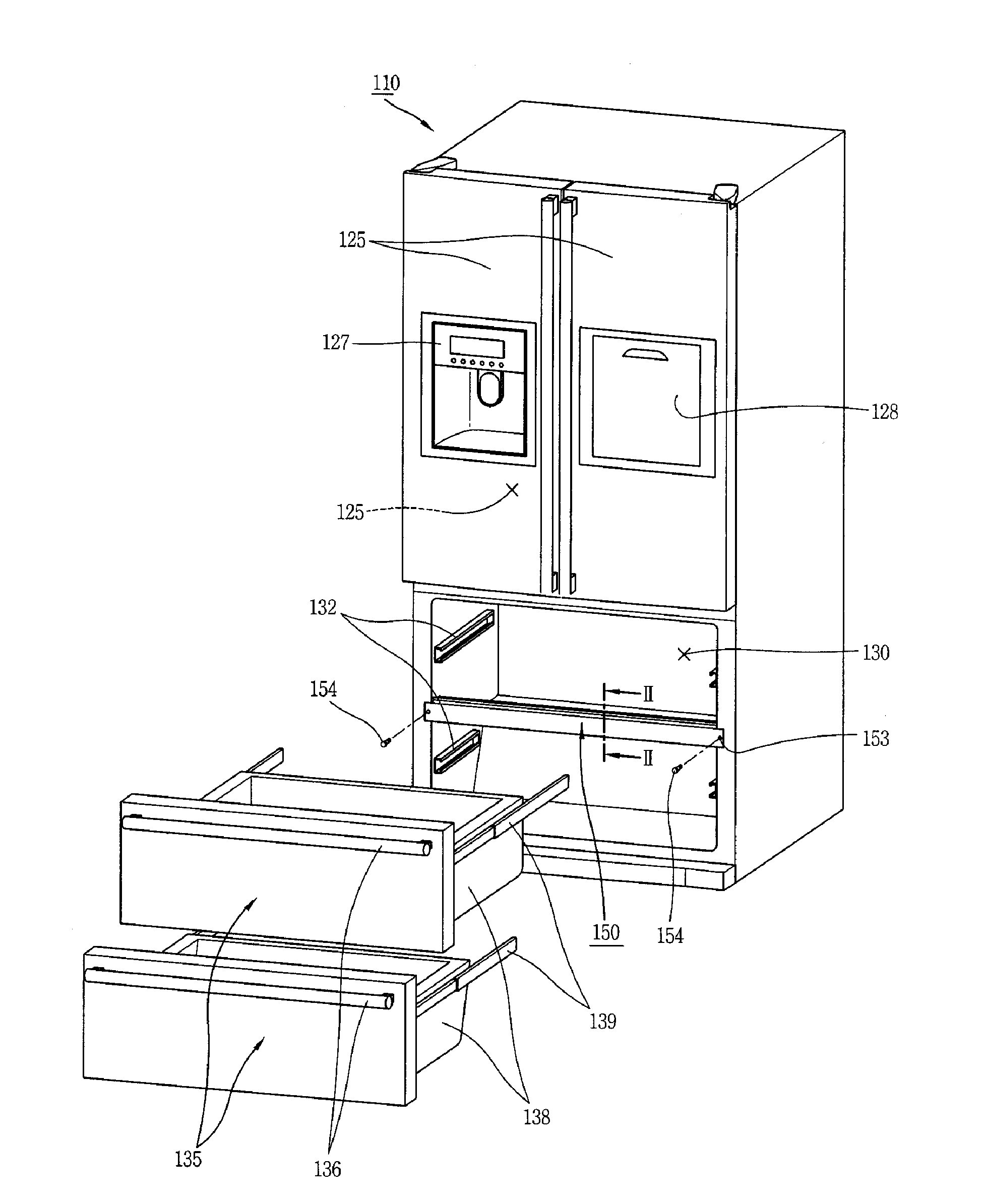 Refrigerator having the partition member