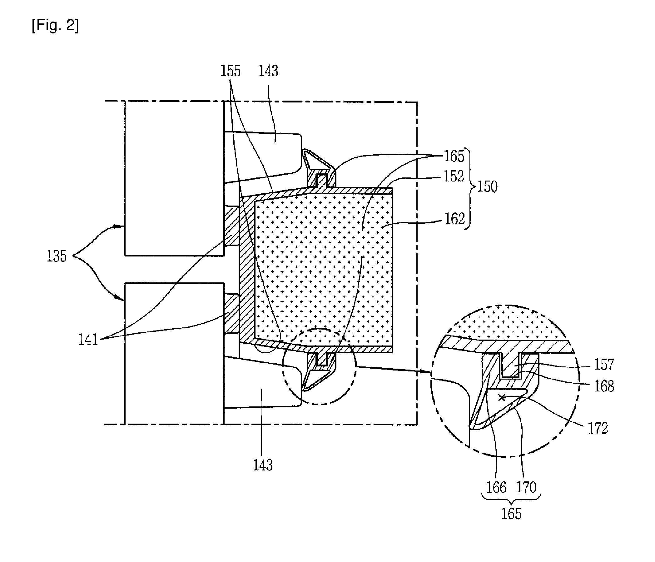 Refrigerator having the partition member